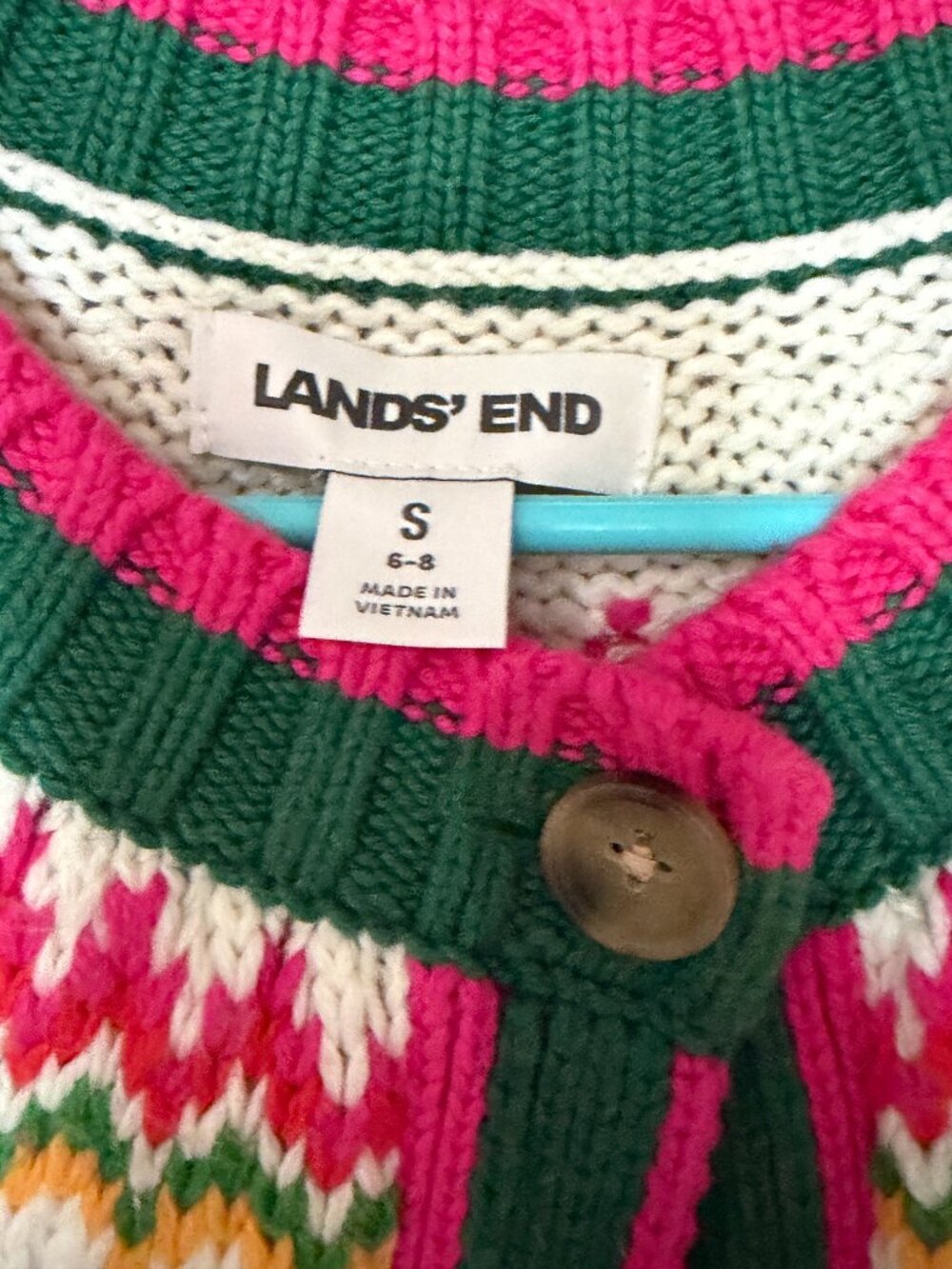 Lands' End Christmas Fair Isle Sweater Small - Picture 3 of 5